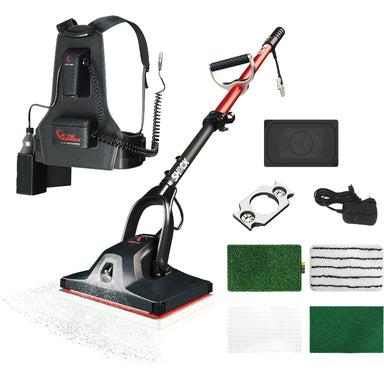 Motor Scrubber Shock Oscillating Floor Cleaning Machine with Backpack