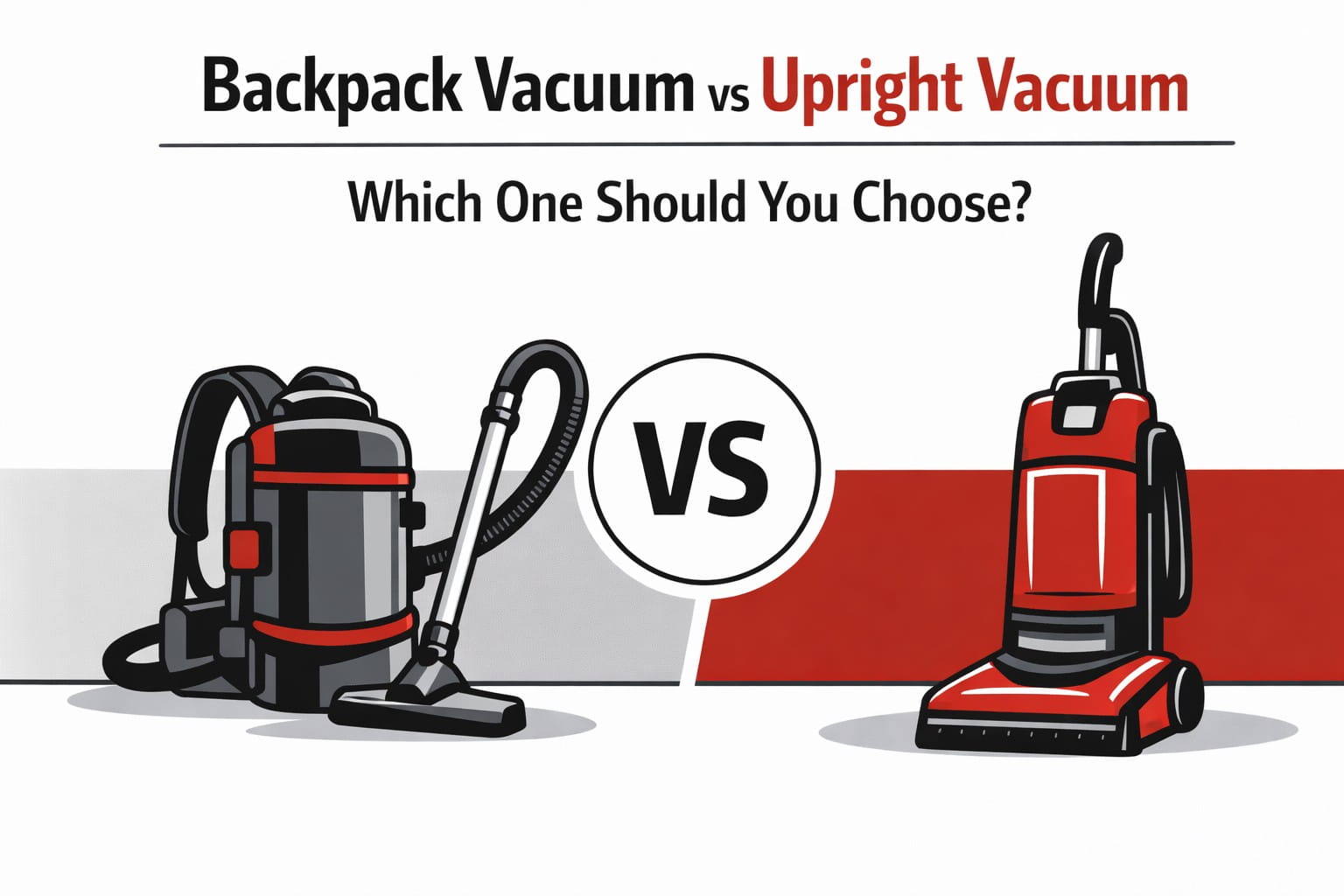 Backpack Vacuum vs Upright Vacuum