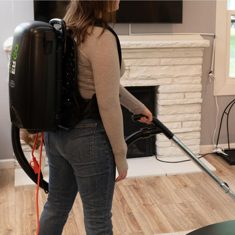 Atrix Ergo backpack vacuum converts to blower with accessories