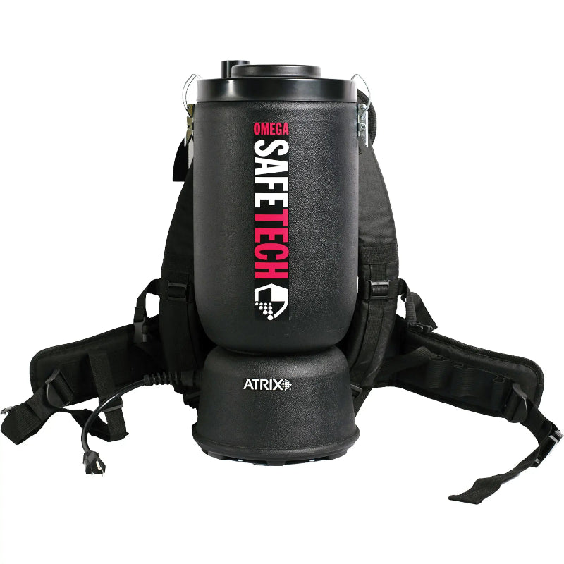Atrix Omega SafeTech HEPA Backpack Vacuum front