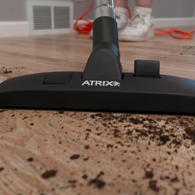 Backpack vacuum with HEPA filtration and turbo floor brush included