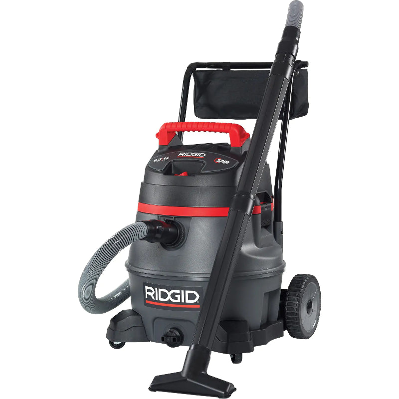  Ridgid NXT Industrial Vacuum with Cart, Wet-Dry, 6 HP, 14 US Gal side