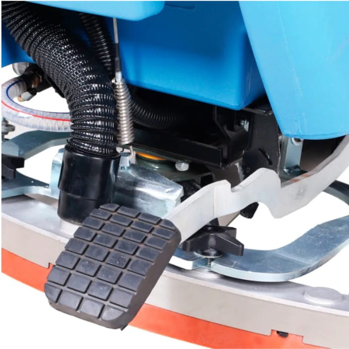 Global Industrial Auto Walk-Behind Floor Scrubber, 20" Cleaning Path