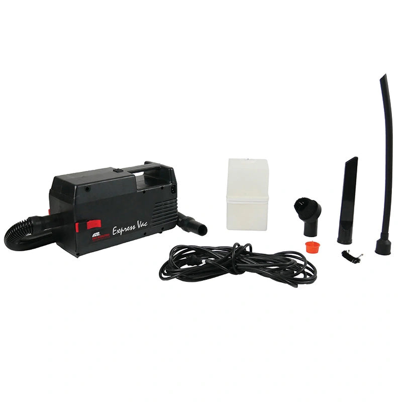 Atrix VACEXP-04 vacuum with HEPA cartridge, detachable cord, brushes, crevice tool and gooseneck attachment