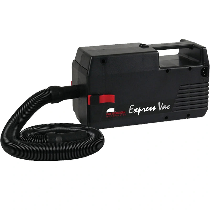Atrix VACEXP-04 Express Safety HEPA vacuum with coiled black ESD-safe hose