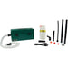 Atrix VACOMEGASIPM Omega HEPA vacuum with clear hose, filter cartridge, cord and accessories arranged beside it