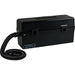 Atrix VACOMEGASLFH black vacuum with its coiled black ESD-safe stretch hose