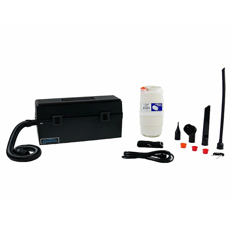Atrix VACOSE110 vacuum with filter cartridge, cord, hose, brushes, nozzles, strap and plugs