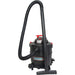 Swivel casters and base of Aurora Tools 16-gallon vacuum