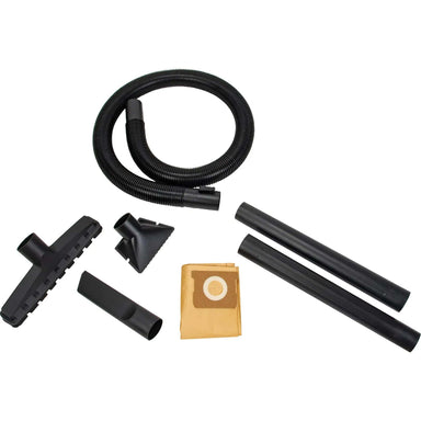 Full accessory kit for Aurora Tools wet dry vacuum including hose and nozzles