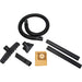 Full accessory kit for Aurora Tools wet dry vacuum including hose and nozzles