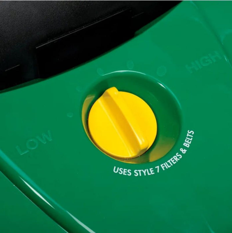 Handle controls on Bissell BigGreen PowerForce 13 upright vacuum