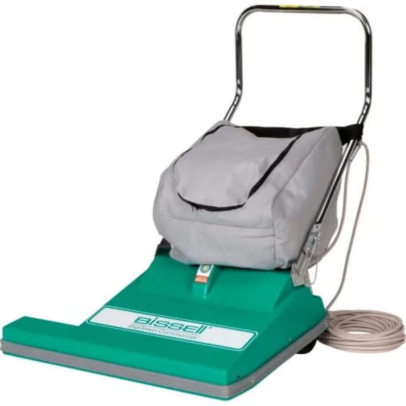 Bissell Commercial ComVac wide area vacuum with 28-inch cleaning path and large-capacity collection bag