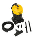 Included accessories for the Cat C06V commercial wet dry vacuum including hose, floor brush, extension wands and crevice tool