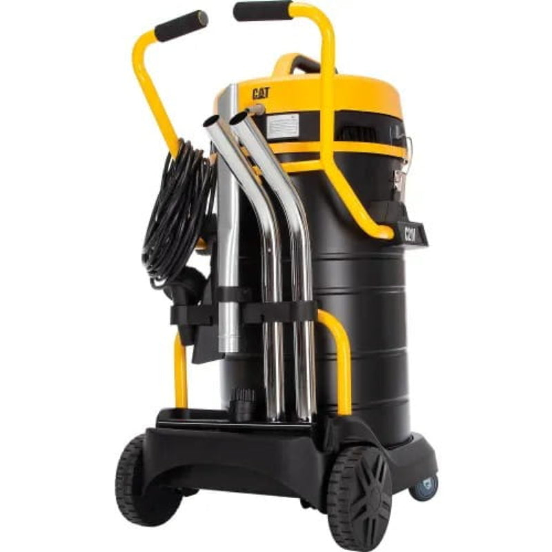 CAT C21V 21 Gallon HEPA wet dry vacuum rear view