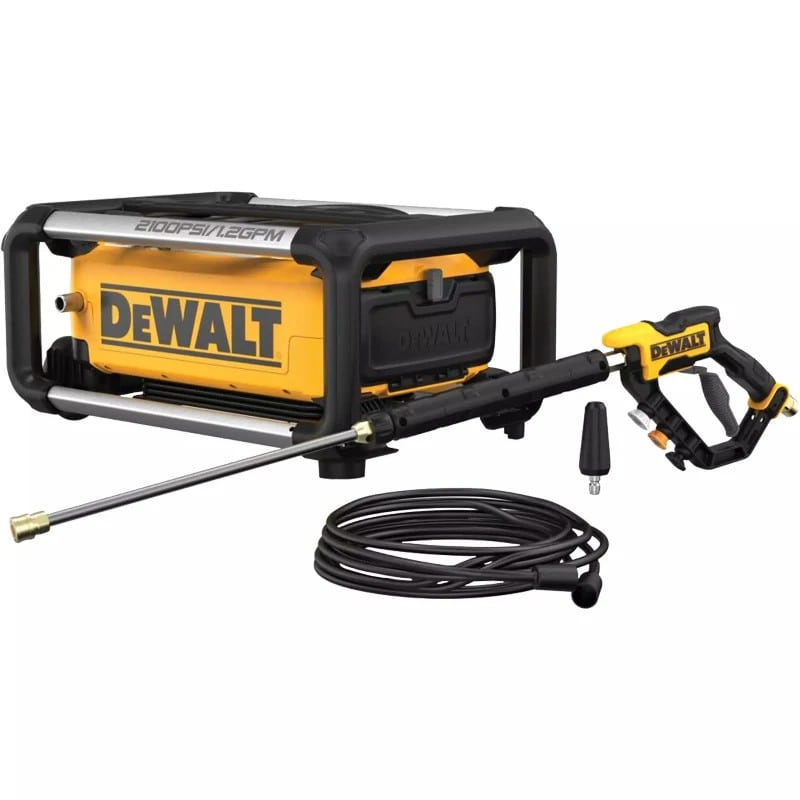 DEWALT 2100 PSI Electric Cold Water Pressure Washer – 13 Amp Jobsite Power Washer