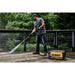 DEWALT 2100 PSI Electric Cold Water Pressure Washer – 13 Amp Jobsite Power Washer spraying deck