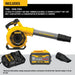 DEWALT DCBL770X1 FLEXVOLT blower kit with 9.0 Ah battery, charger and concentrator