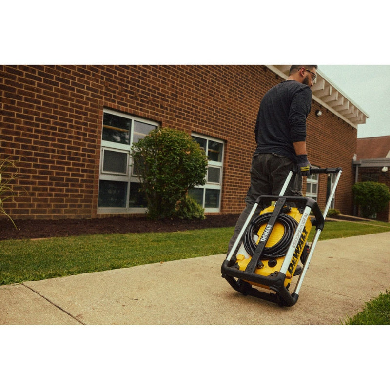 Heavy-duty cart design of DEWALT Jobsite DWPW2600 Pressure Washer