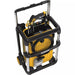 Angled view of DEWALT brushless electric pressure washer with durable roll-cage frame
