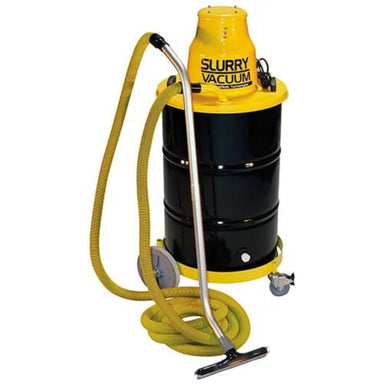 Dustless Technologies 55 Gallon Slurry Vacuum with yellow vacuum hose