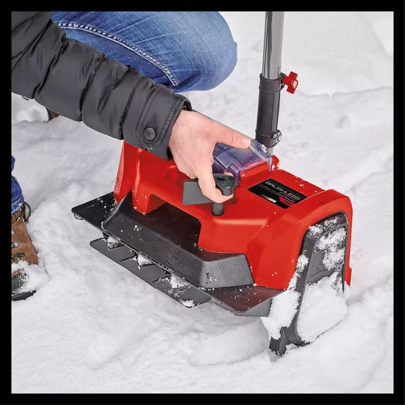Einhell cordless snow shovel adjustable throwing-direction control