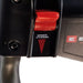 Close-up of the Einhell snowblower speed control slider