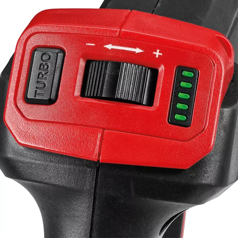 Einhell GP-LB 36/270 speed dial, Turbo switch and LED display