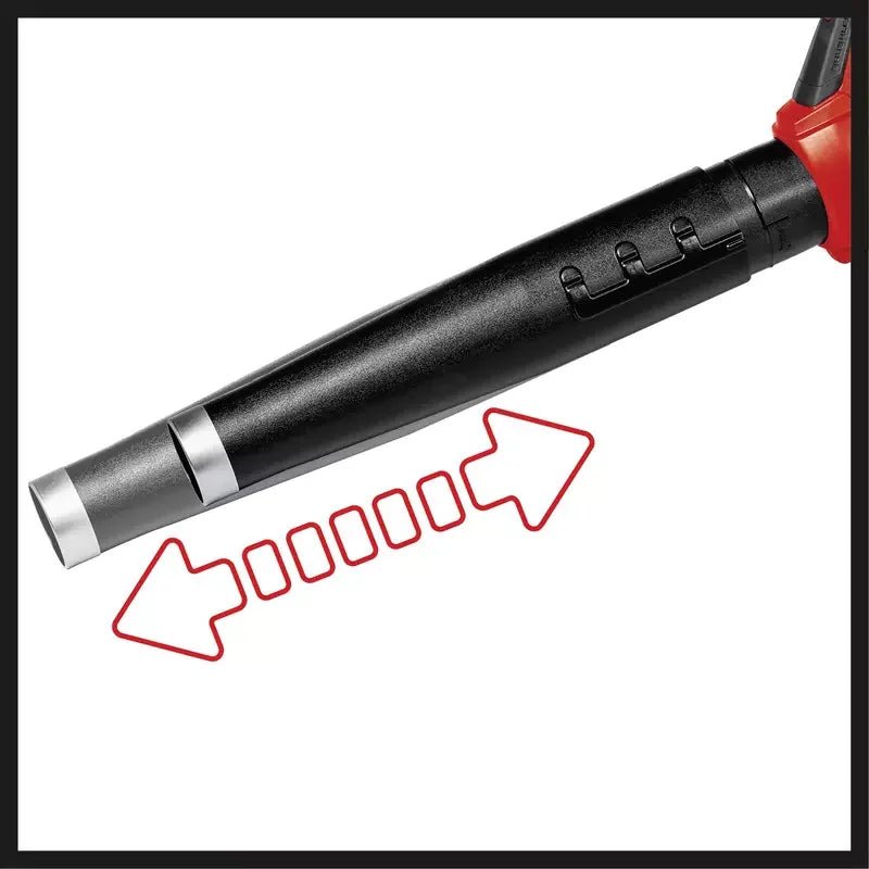 Einhell 3433617 leaf blower adjustable tube and metal outlet ring