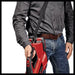 Einhell 3433617 cordless leaf blower included shoulder strap in use
