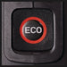 Close-up of the ECO button on the Einhell HYPRESSO pressure washer