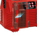 Einhell four-port charger ventilation and battery status panel detail