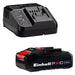 Einhell 18V Power X-Change starter kit with one 2.5 Ah battery and charger