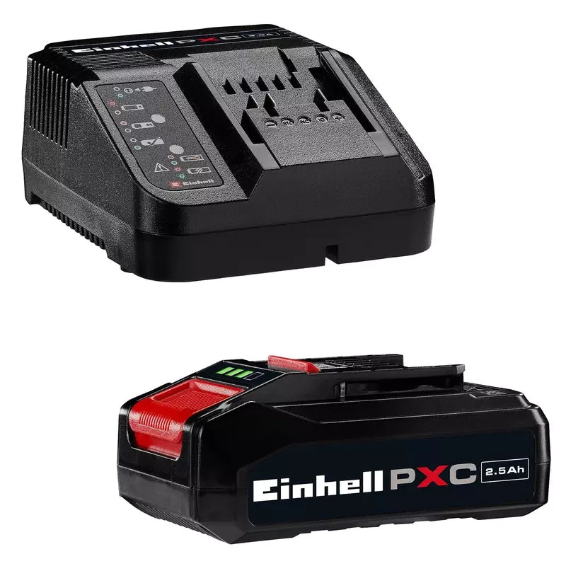 Einhell 18V Power X-Change starter kit with one 2.5 Ah battery and charger
