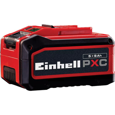 Einhell 5.0–8.0Ah 18V Power X-Change lithium-ion battery for cordless commercial cleaning equipment and professional maintenance tools.