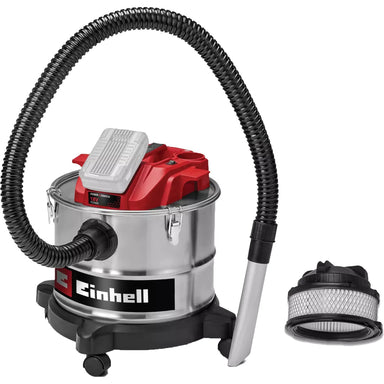 Einhell TE-AV 18/15 Li C cordless 15L ash vacuum for fireplaces, wood stoves and grills