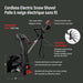 Garant 85805 snow shovel diagram showing adjustable handle and skid shoe features