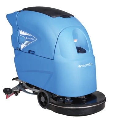 Global Industrial 20 inch commercial auto floor scrubber front angle view