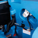 Battery compartment and internal controls of Global Industrial auto scrubber