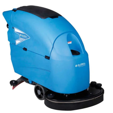 Global Industrial 26 inch commercial auto floor scrubber front angle view