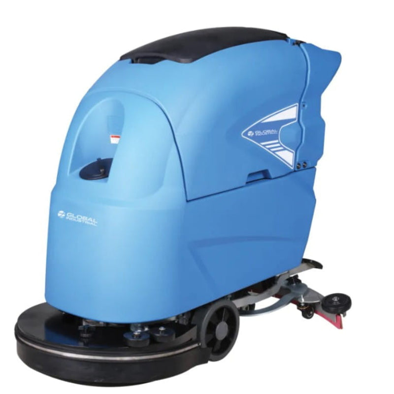 Global Industrial Auto Walk-Behind Floor Scrubber, 20" Cleaning Path