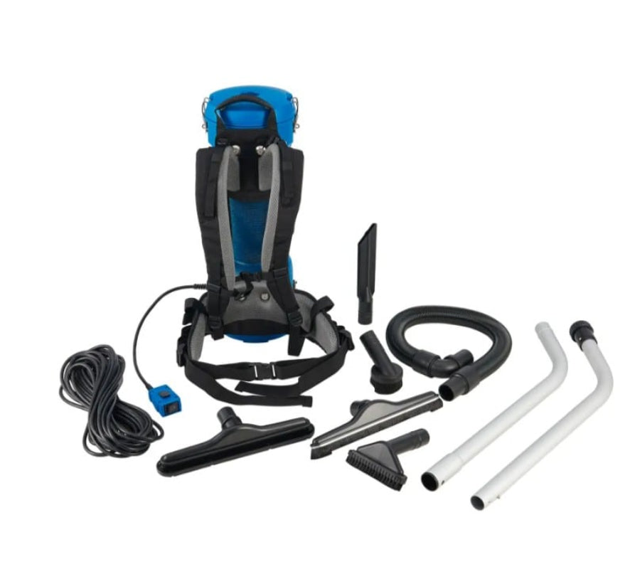 HEPA Backpack Vacuum with 8-piece tool kit