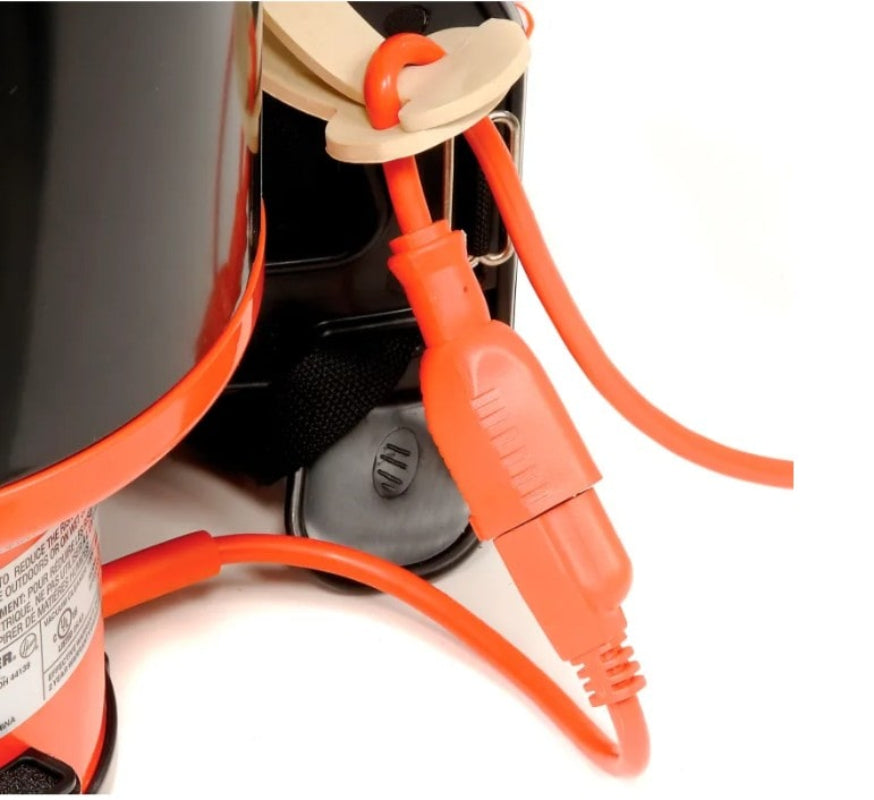 Long 48-foot power cord on Hoover commercial vacuum