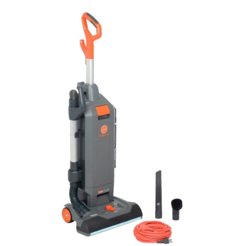 Hoover HushTone 15 commercial upright vacuum front view