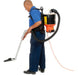 Hoover backpack vacuum for hardwood, tile, and carpet