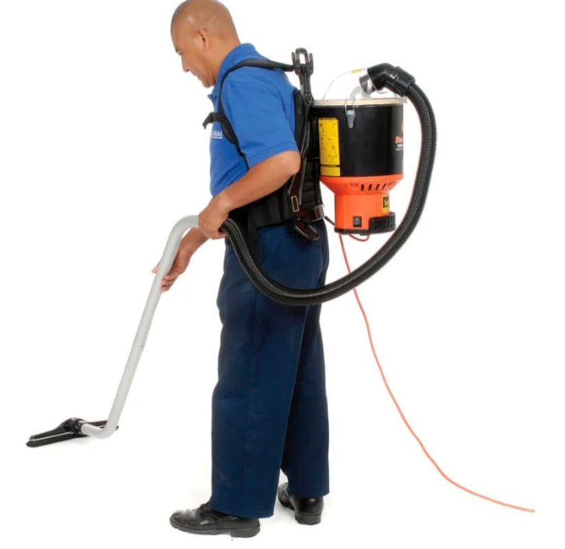 Hoover backpack vacuum for hardwood, tile, and carpet