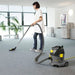 Karcher T 10/1 Dry Canister Vacuum used in commercial cleaning environment