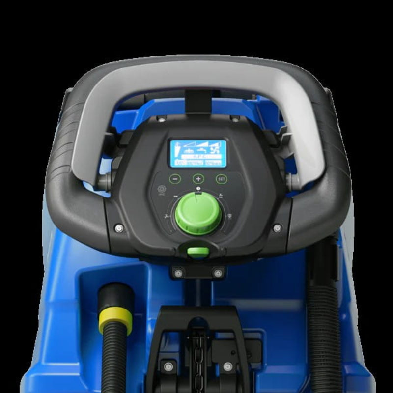 Operator control handle and dashboard of Labrador L28 commercial scrubber machine