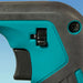 Makita DUB185Z three-speed selector and variable trigger close-up