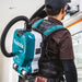 Makita DVC265ZXU cordless backpack commercial vacuum cleaner for professional cleaning businesses